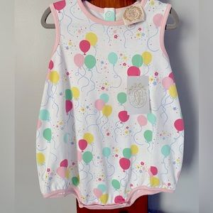 NWT Beaufort Bonnet Company Patton Play Bubble Birthday Balloons 2T Pima Cotton